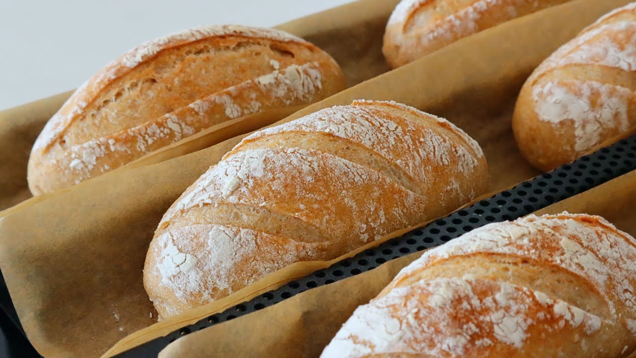 No-Knead / How To Make Perfect Whole Wheat French Rolls
