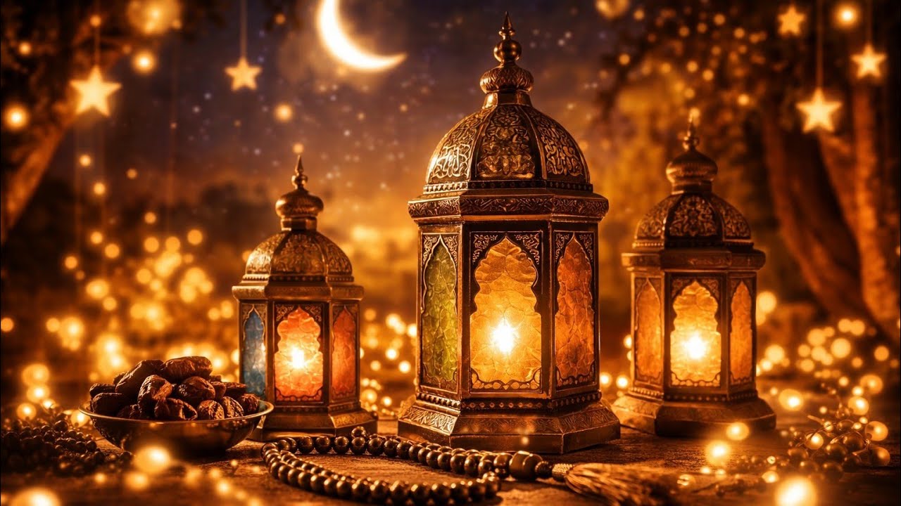 ✨موسيقى رمضانية هادئة مع فوانيس وخلفيات رمضانية ساحرة  Ramadan Lanterns & Relaxing Music
