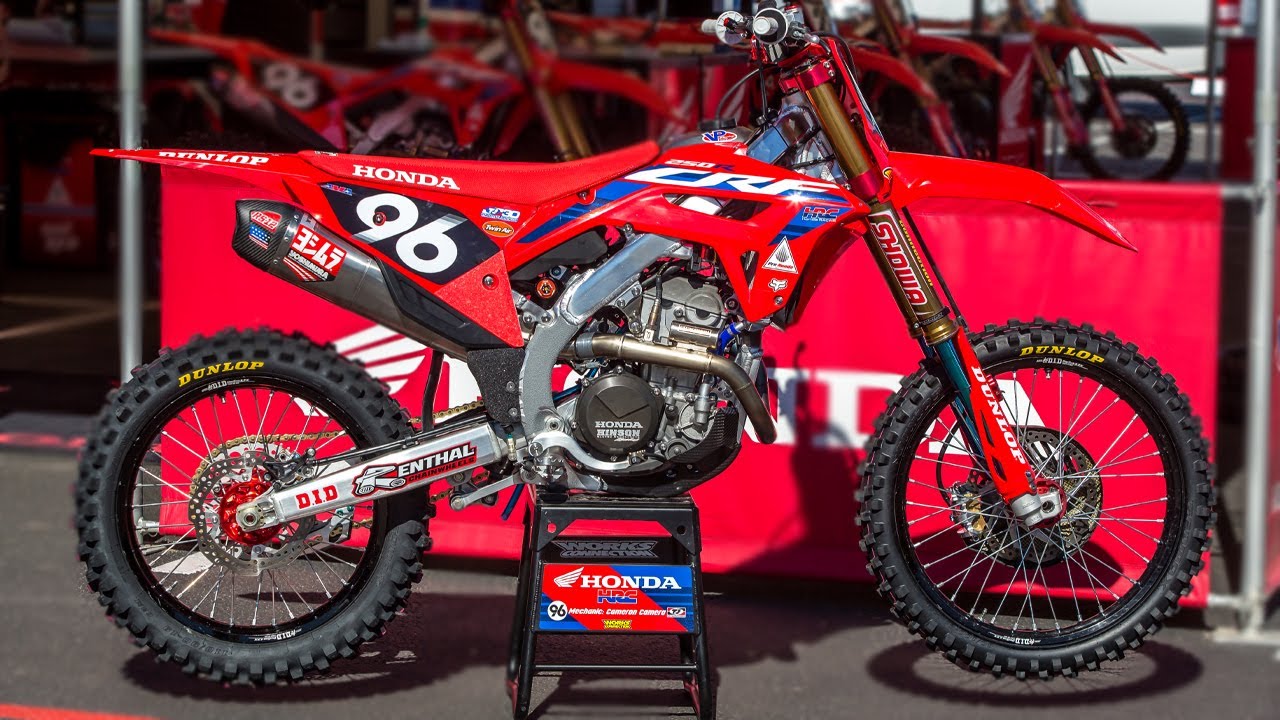 Внутри Hunter Lawrence Factory Honda CRF250R — журнал Motocross Action