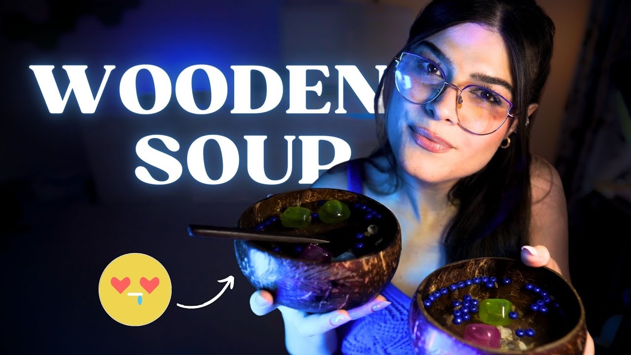 ASMR DOUBLE WOODEN SOUP ESTIVA 🐚 Suoni Super Tingly - ASMR Per Dormire, Lavorare, Studiare, Leggere
