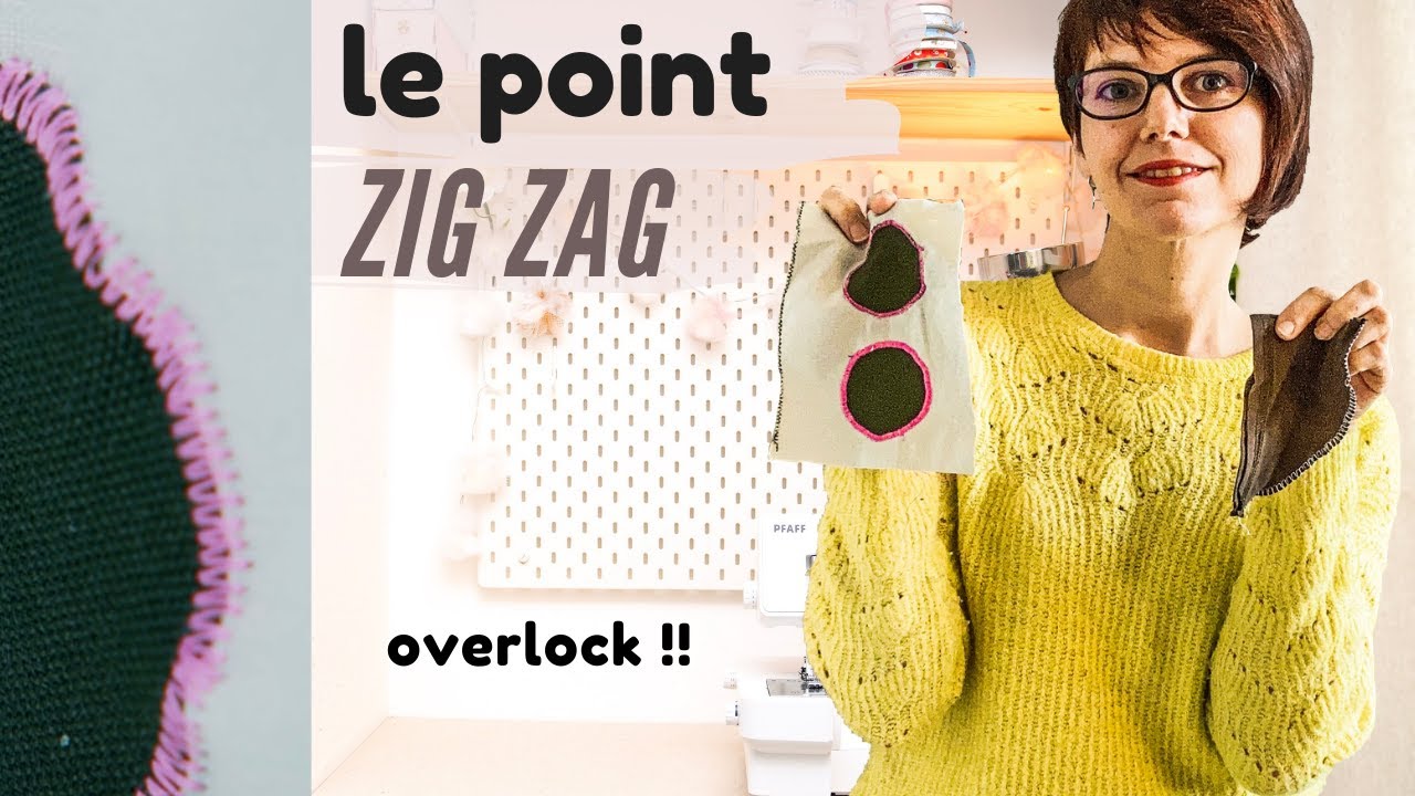 SURJETER SANS SURJETEUSE : point zig zag, overlock, réglage (tuto facile débutant)