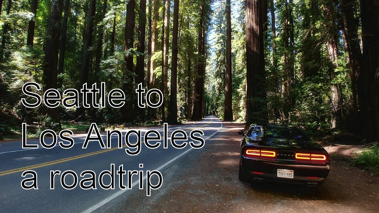 Seattle to Los Angeles - a road trip - time laps