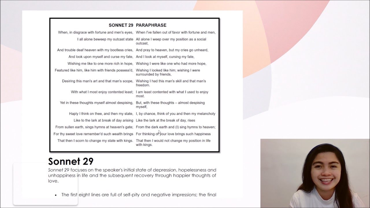 Literature | Sonnet 29 | William Shakespeare