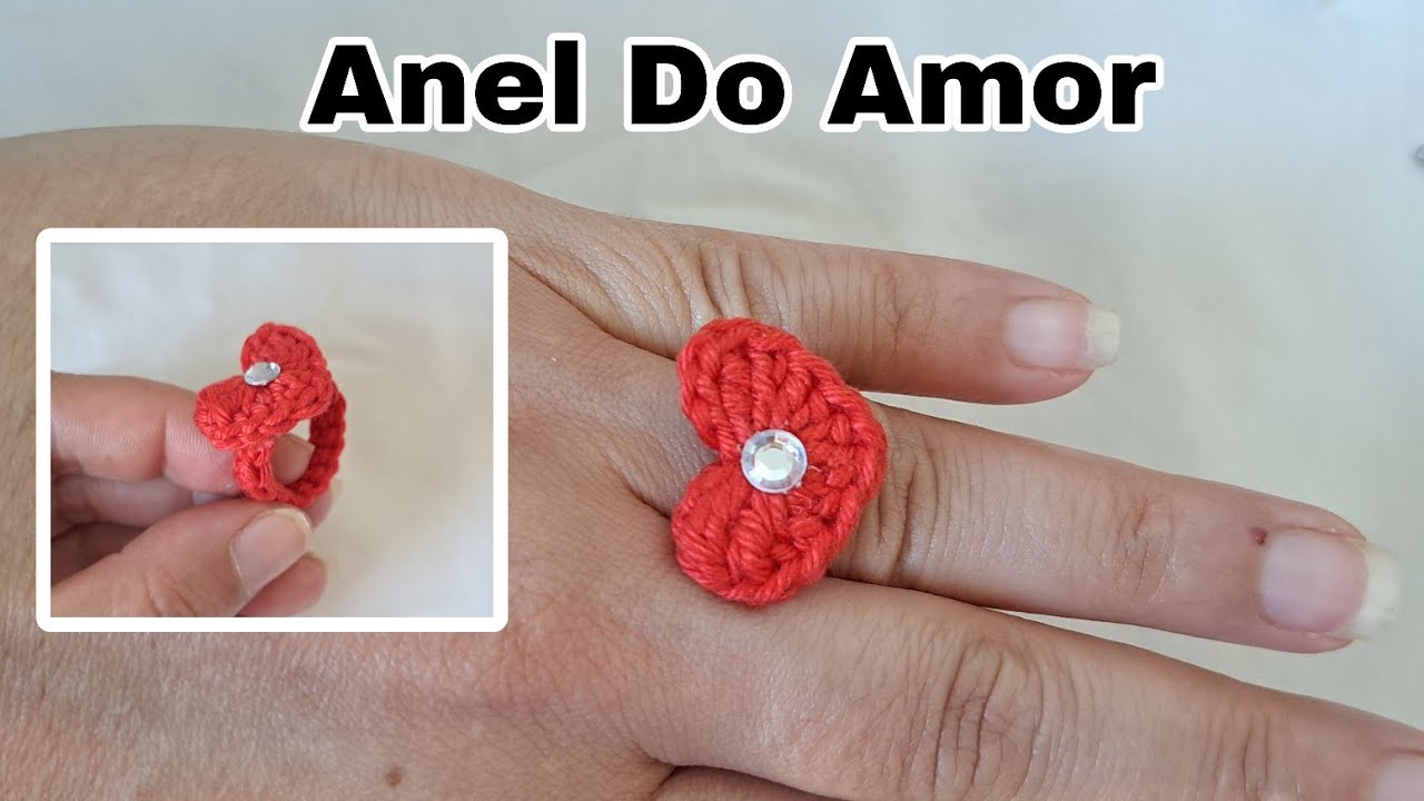 Anel do amor em crochê