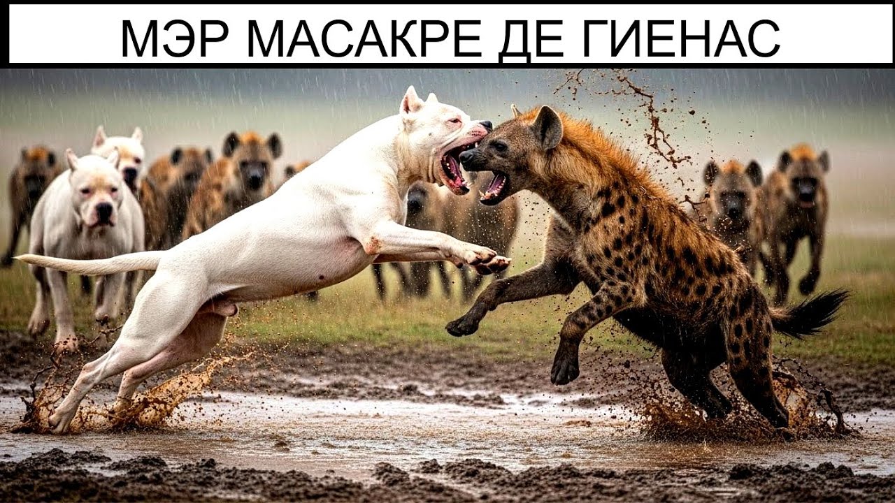 АРГЕНТИНСКИЕ СОБАКИ УНИЧТОЖИЛИ ГИЕНАН, КОТОРЫЕ НАПАЛИ НА ДЕРЕВНЮ... САМАЯ ЖЕСТОКАЯ БИТВА ЗА ИСТОРИЮ