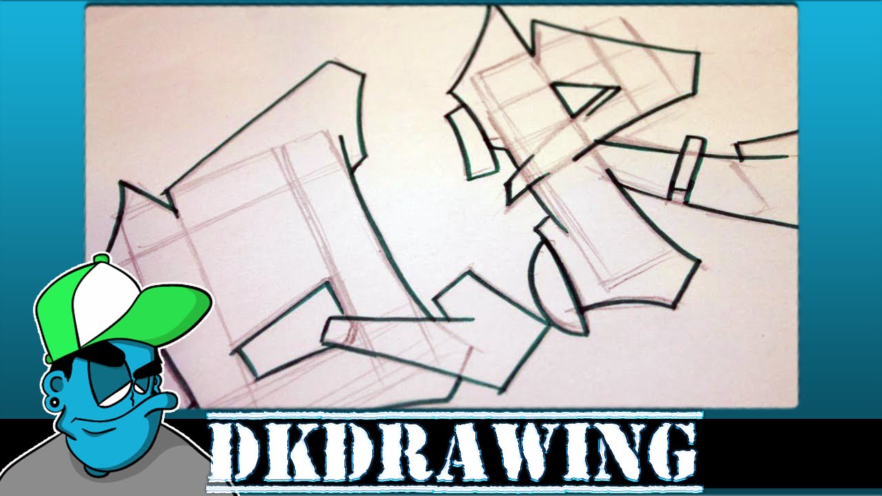 Graffiti Tutorial for beginners - How to draw cool letters Q & R