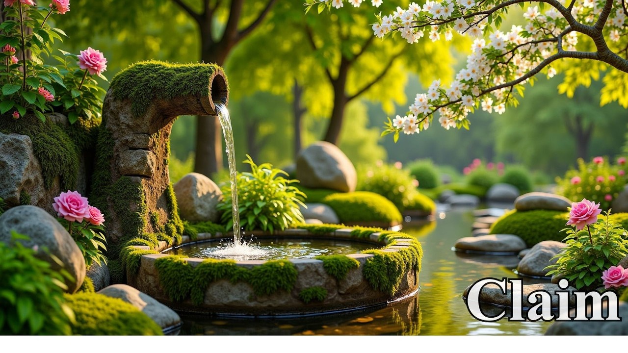 Relaxing Piano Music for Stress Relief + Water Sounds 🍃 Deep Healing