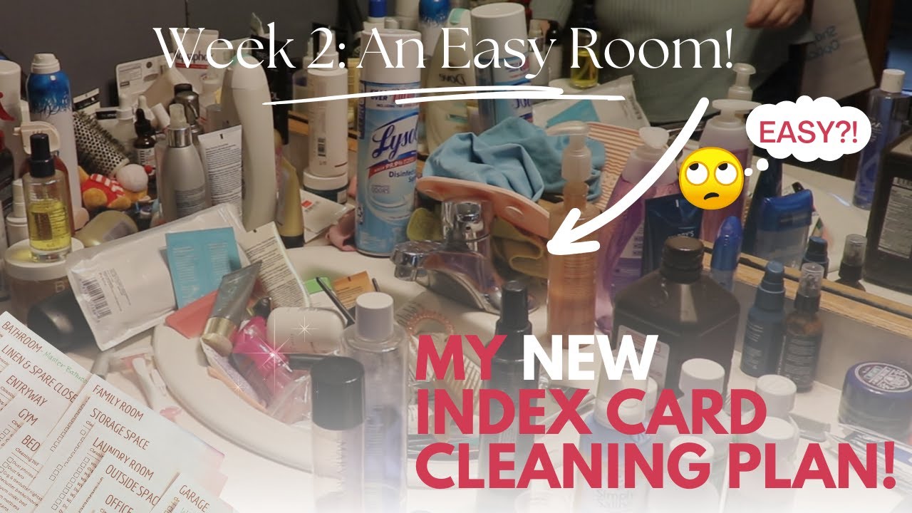 Card Cleaning Method: Master Bathroom Declutter