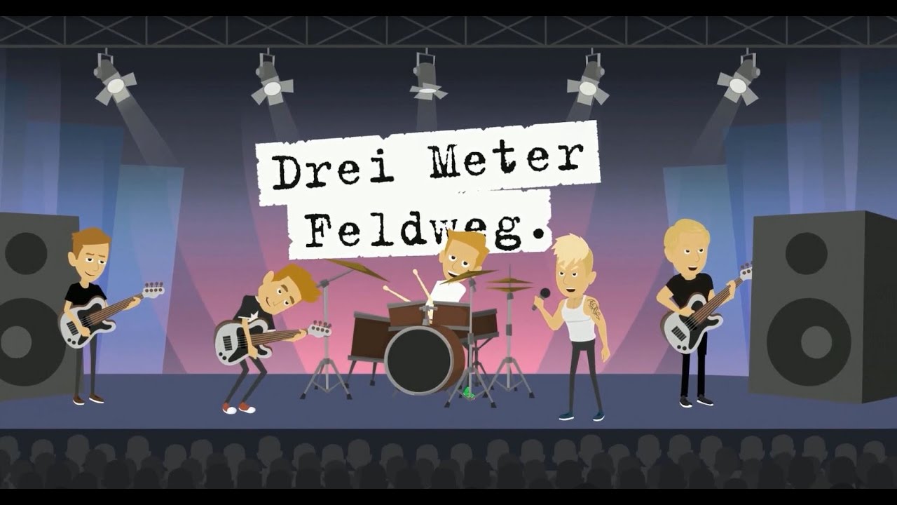 Drei Meter Feldweg - Die klugen Leute (Offizielles Video)