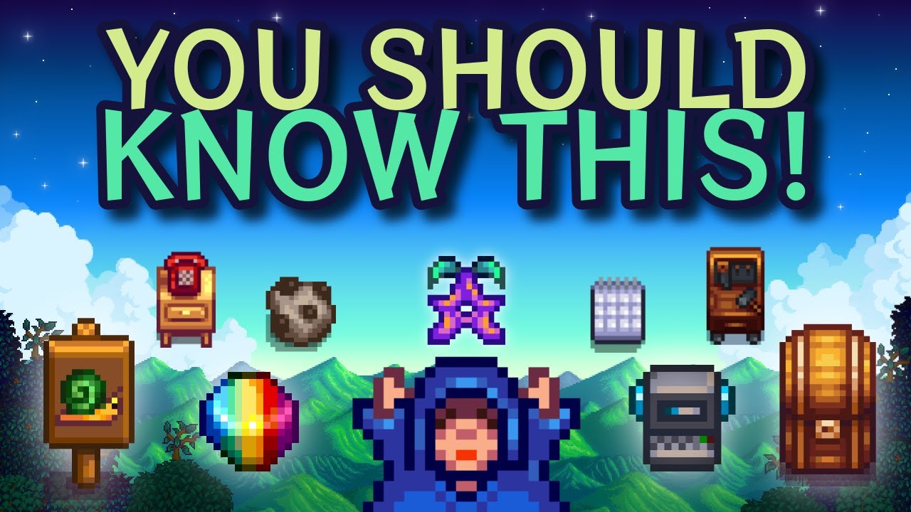 19 Beginner Tips & Tricks for Stardew Valley! (1.6)