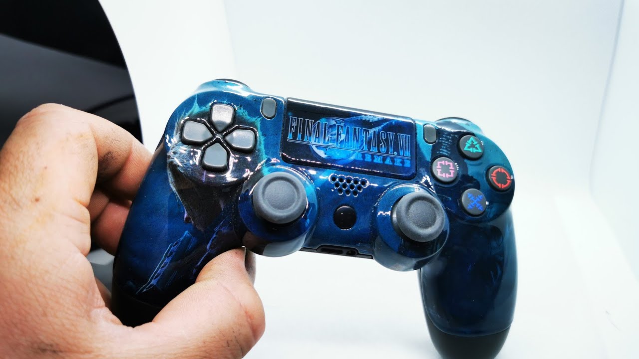 Hidroimpresion casera mando ps4 final fantasy remake. NUEVA IMPRESORA DE 5 COLORES