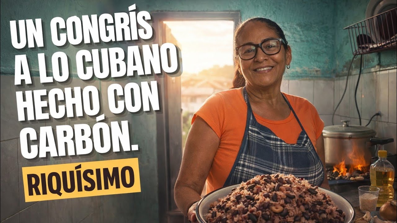 🫕🇨🇺Congrís cubano hecho al carbón 