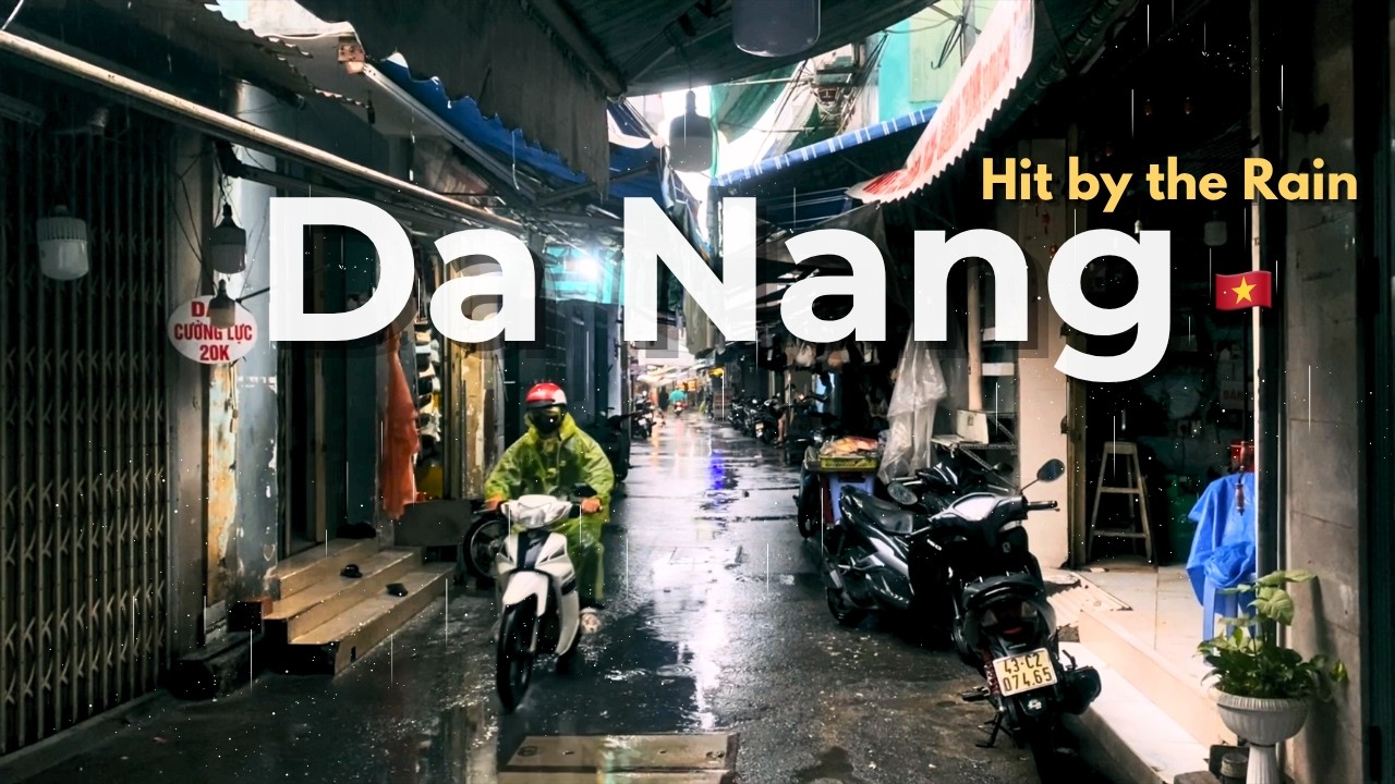 Da Nang, Vietnam | No Talk Needed | Realistic Rainy Day & Local Coffee
