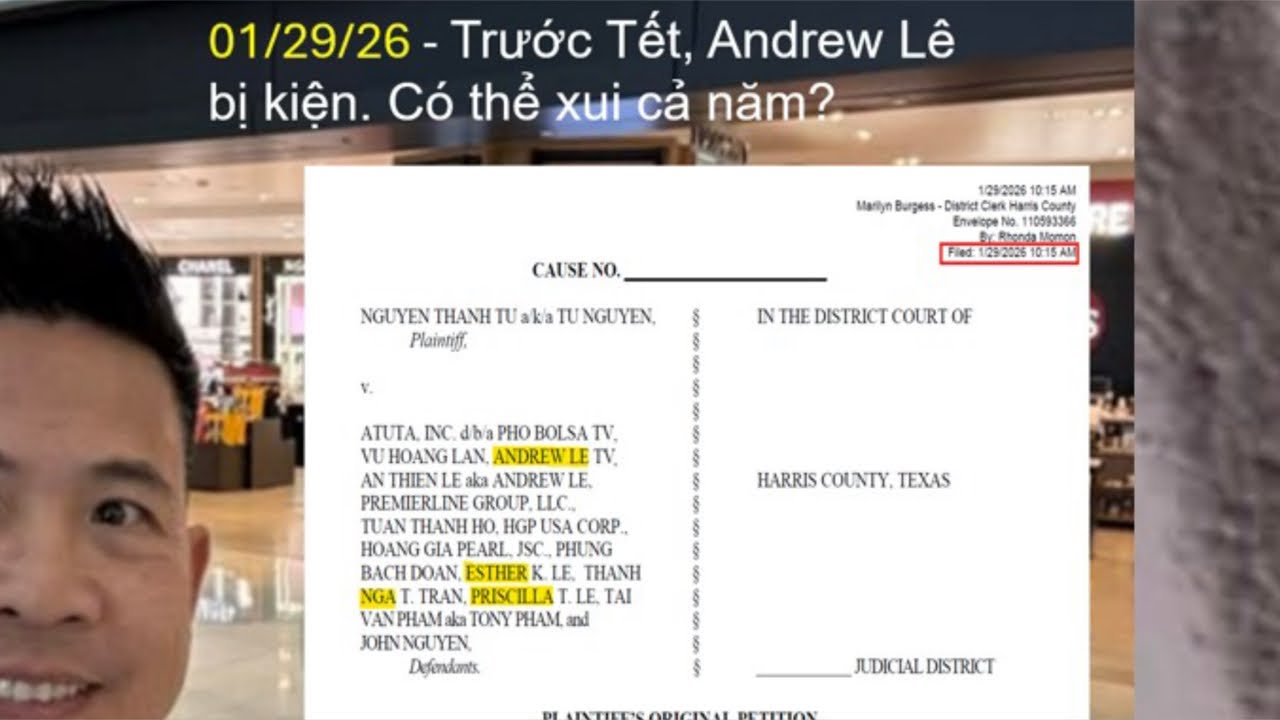 Nguyễn Thanh T&uacute; Kiện Đ&ograve;i 100Tr, 17c&aacute; nh&acirc;n,Tổ chức,Andrew Le,Tony phạm,Phobolsa?Hưng B&ugrave;i B&igrave;nh Luận