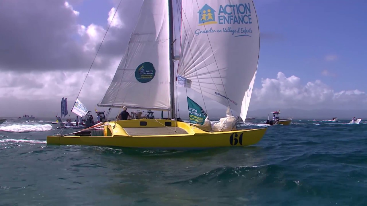 L' Arrivée de Loïck Peyron, 4e en RhumMulti - RDR2018
