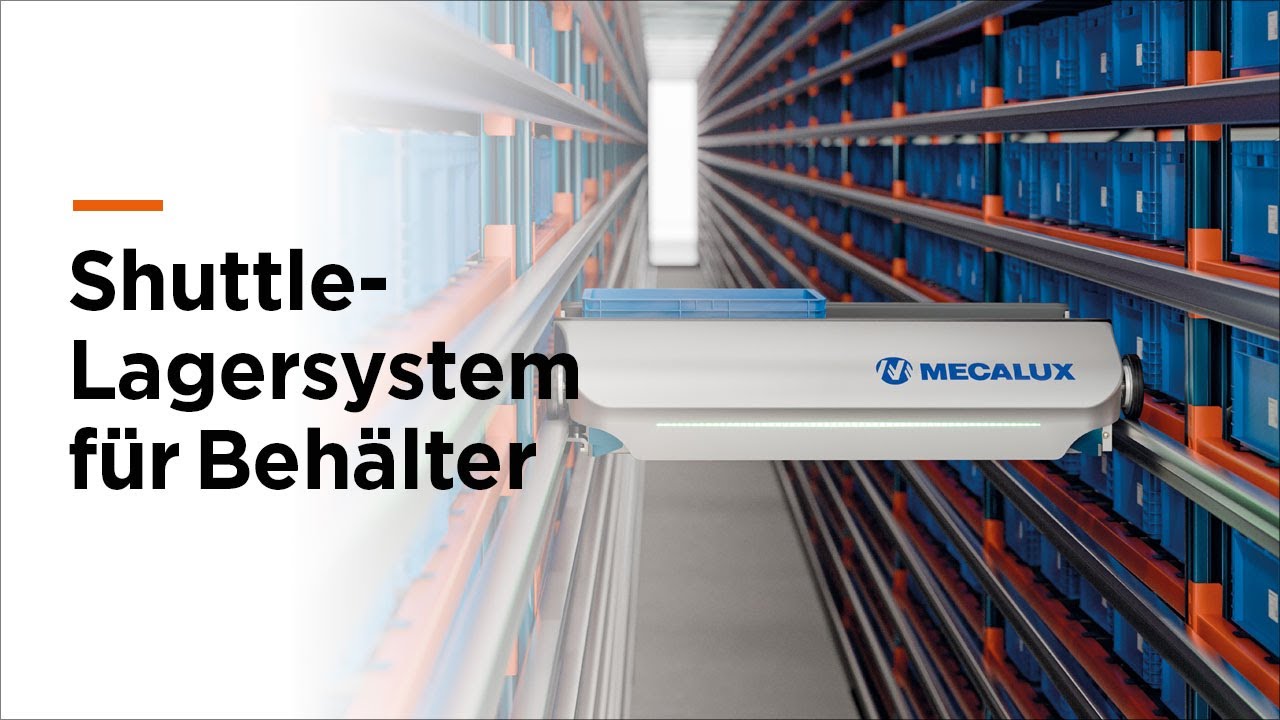 Shuttle-Lagersystem f&uuml;r Beh&auml;lter