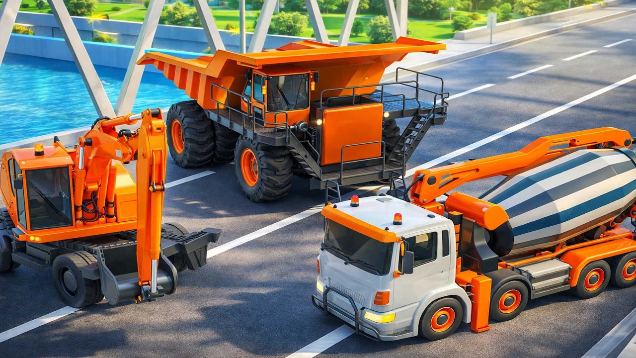 Ultimate Construction Truck Stunt! 🚛🔥| Dump Truck & Excavator Showdown! | Construction Vehicles