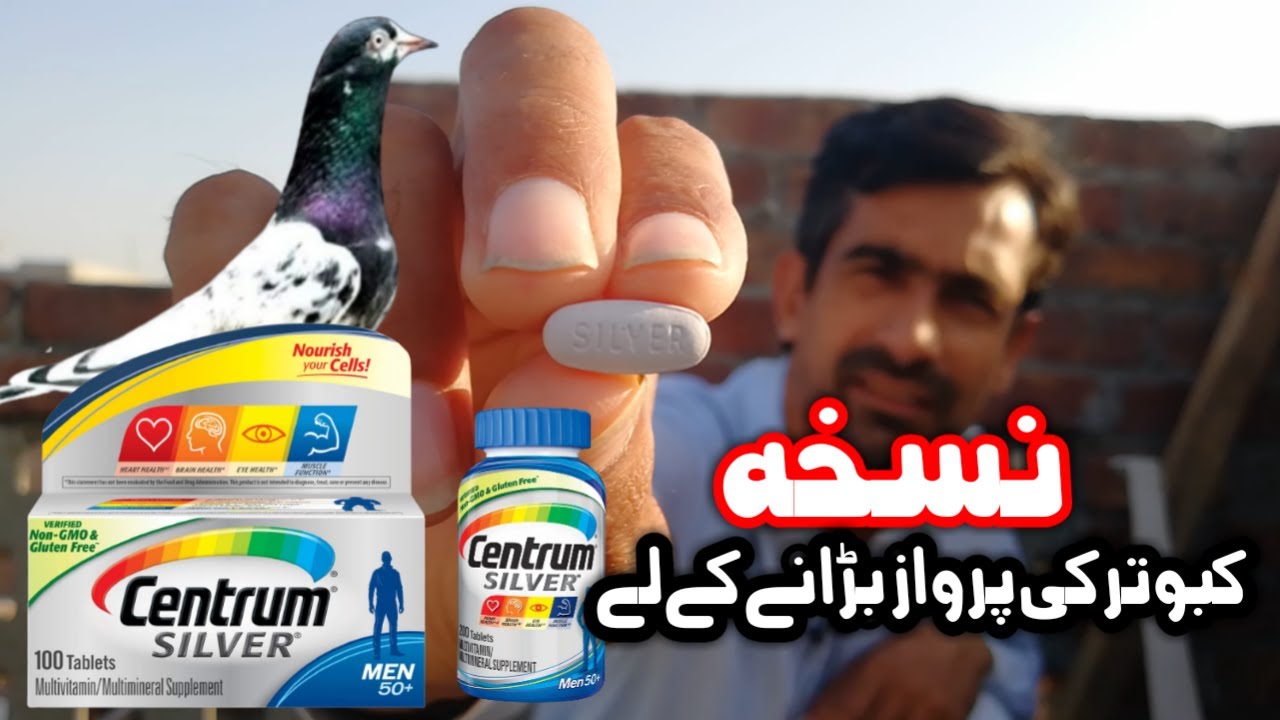 Energy Booster For Pigeon Centrum Silver  Nuskha Kabootar ki Perwaz Badane k le (Urdu/Hindi)