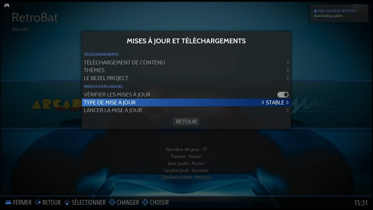 RetroBat #5 - mise à jour