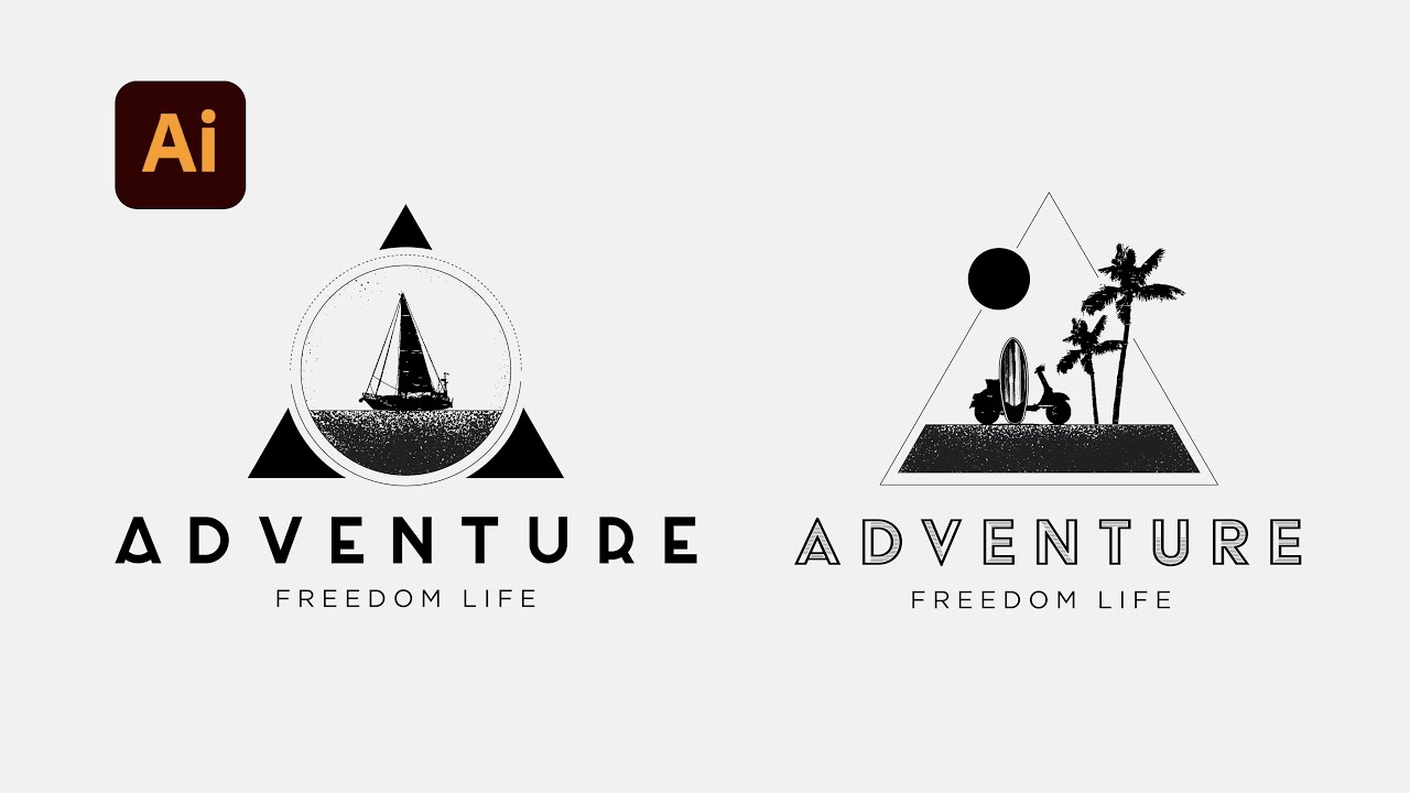 Vintage Logo Nasıl Yapılır? | Adobe Illustrator CC 2021
