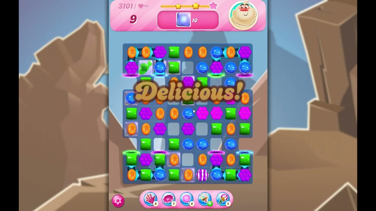 Уровень 3101 игры Candy Crush Saga