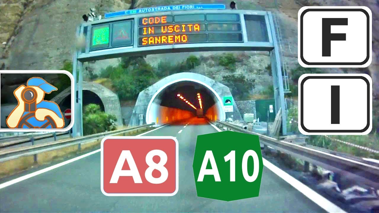 France, A8 - Italia, A10.  [ Nice - Sanremo ]