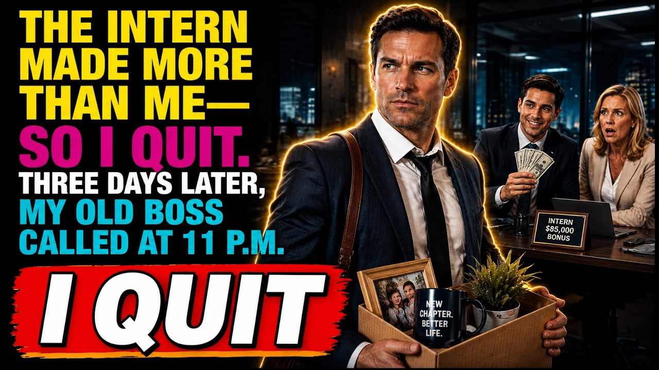 The Intern Made More Than Me&mdash;So I Quit. Three Days Later, My Old Boss Called at 11 P.M.
