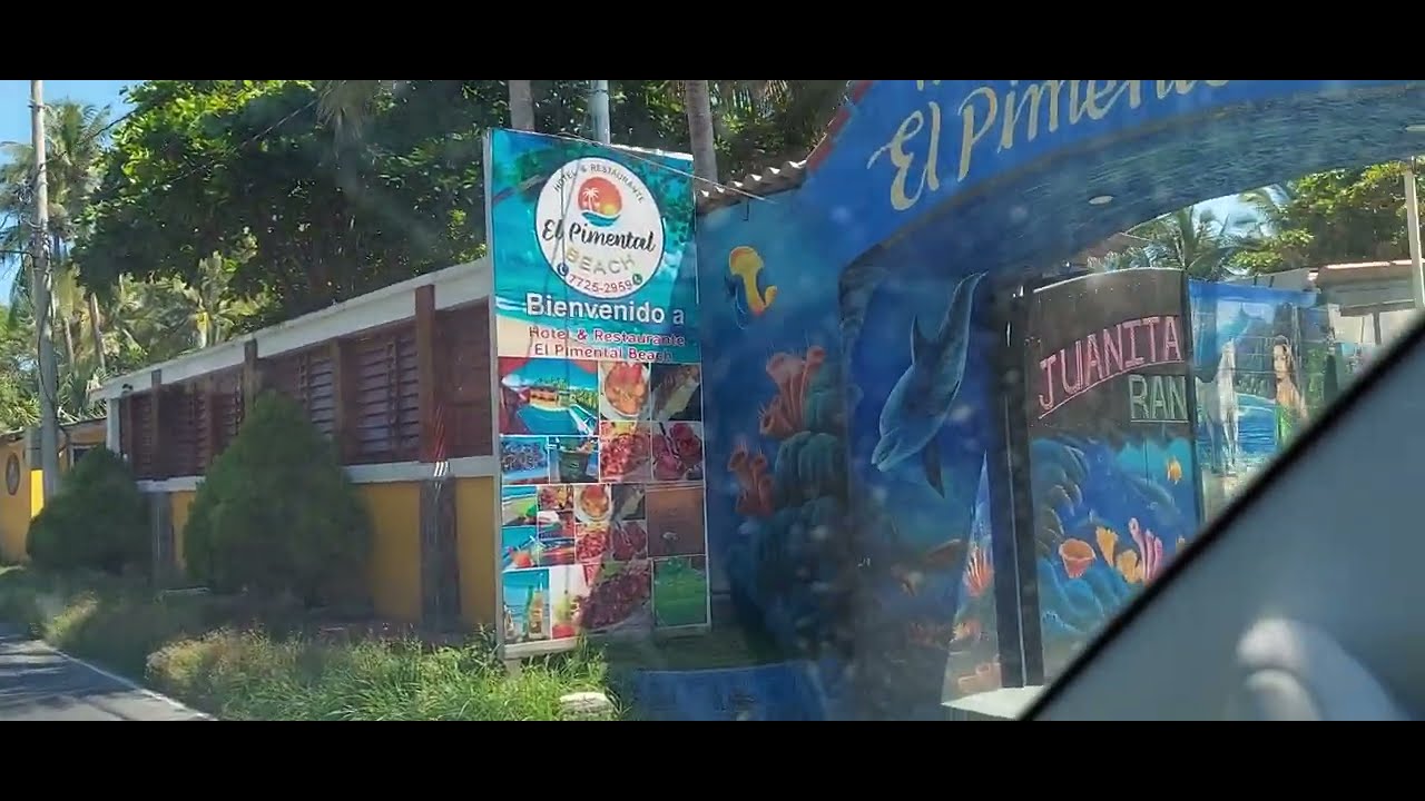 Asi es la llegada a Playa la zunganera department de la Paz El Salvador 