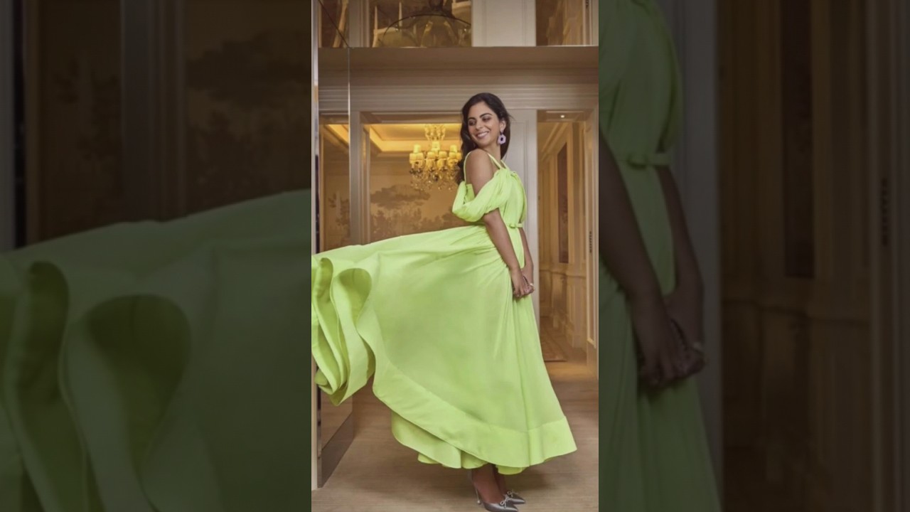 Isha Ambani @BOF 500 Gala in Paris in an Elegant Green Gown Inspired by 18th Mughal Miniatures ❤✨