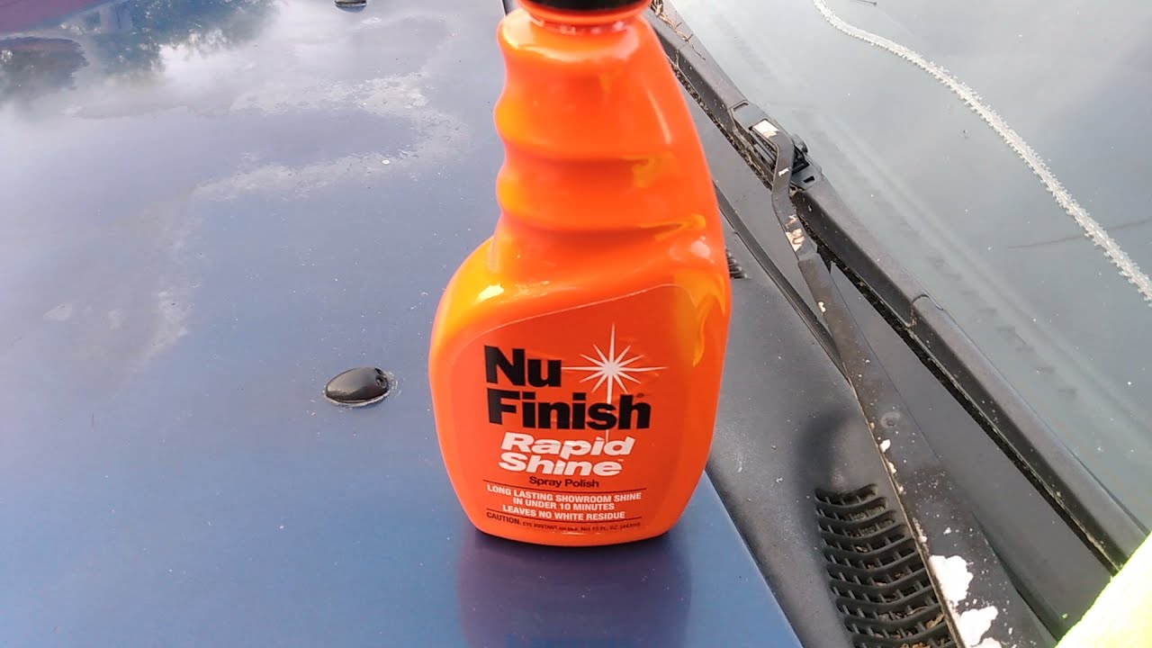 nu finish rapid shine spray polish will it polish out faded paint