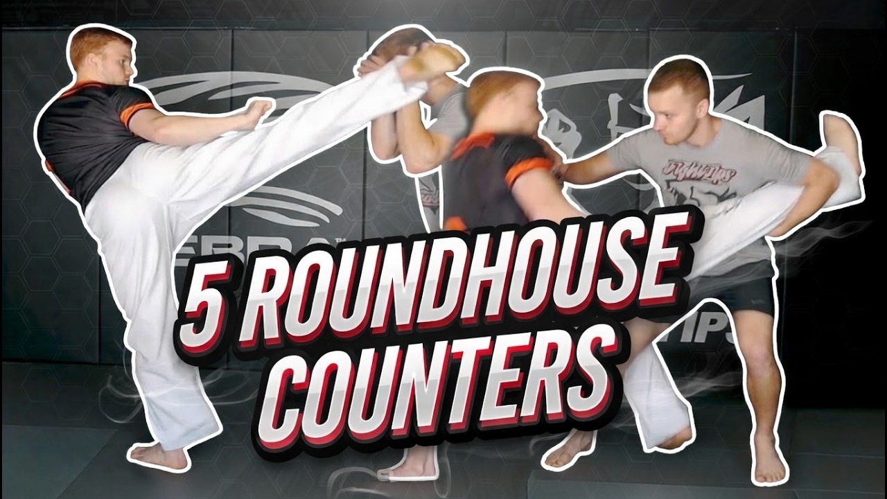5 ROUNDHOUSE KICK COUNTERS for Self Defence, Street Fight, MMA, etc | FightTips Tutorial