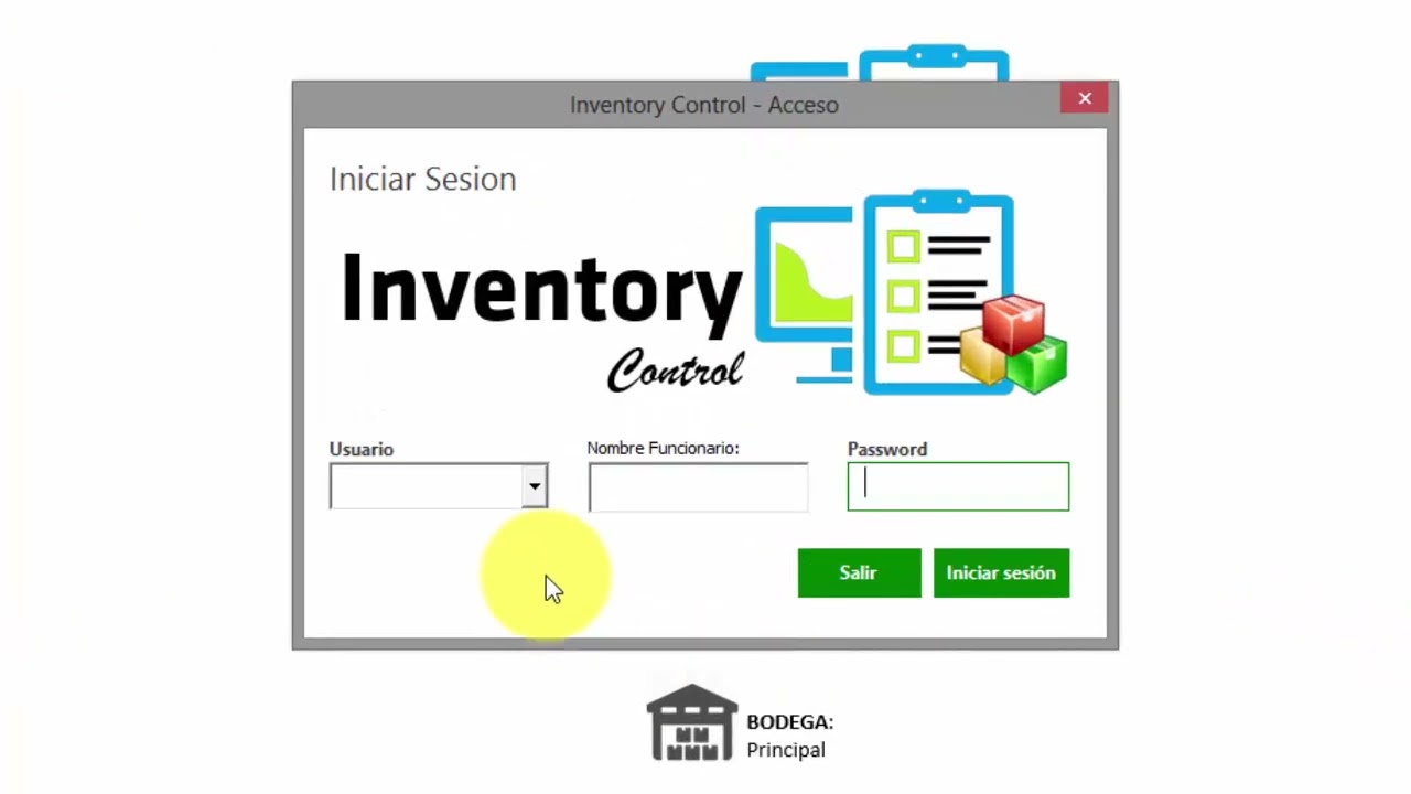 Inventory Control   01 Control de acceso
