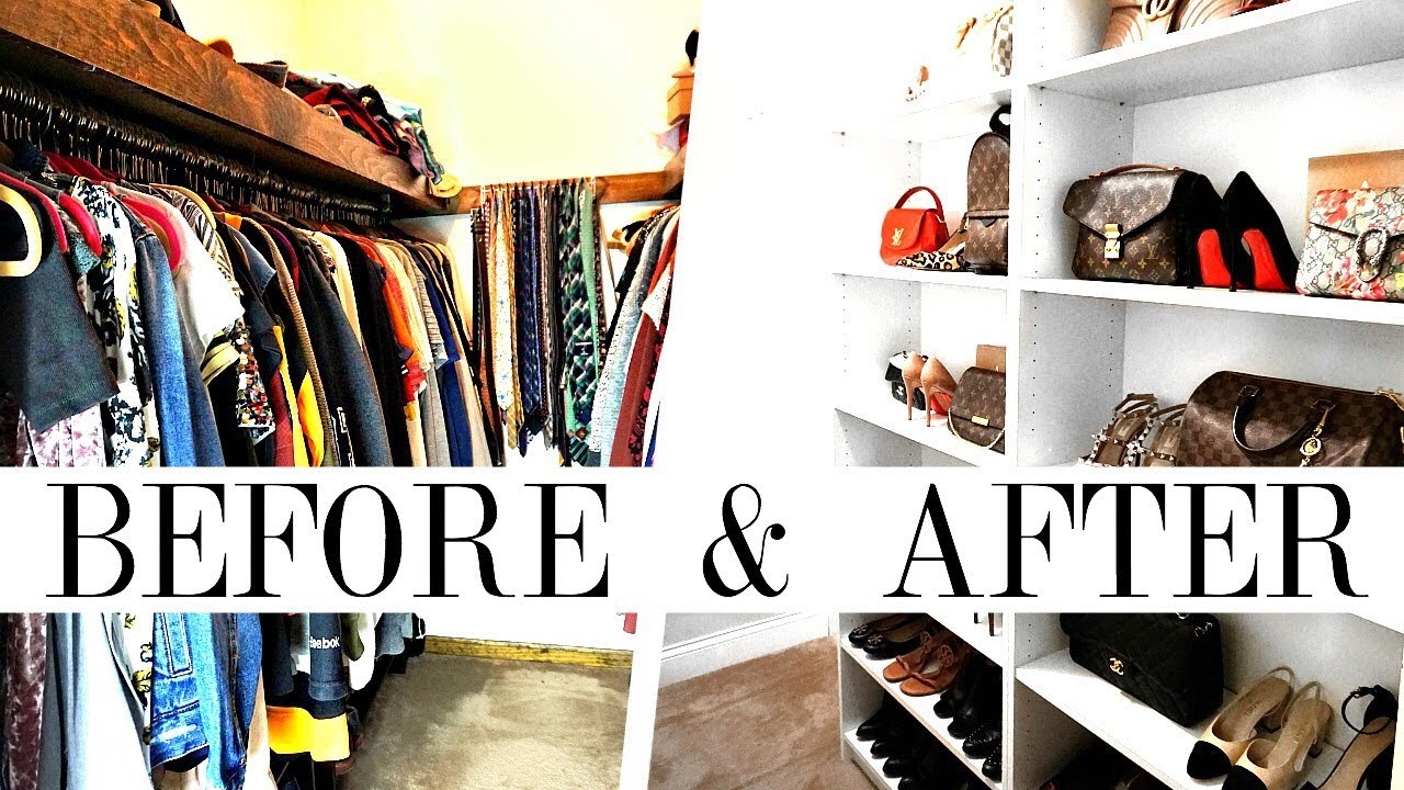 HOW TO MAKEOVER YOUR CLOSET | Handbag, Shoe & Clothing Organization | Shea Whitney