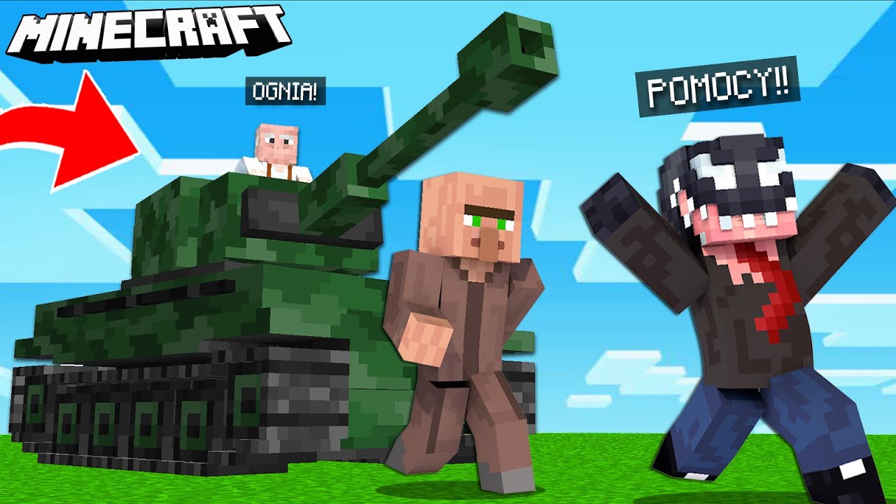 MINECRAFT, ale DZIADEK ZNALAZŁ CZOŁG! *szok*