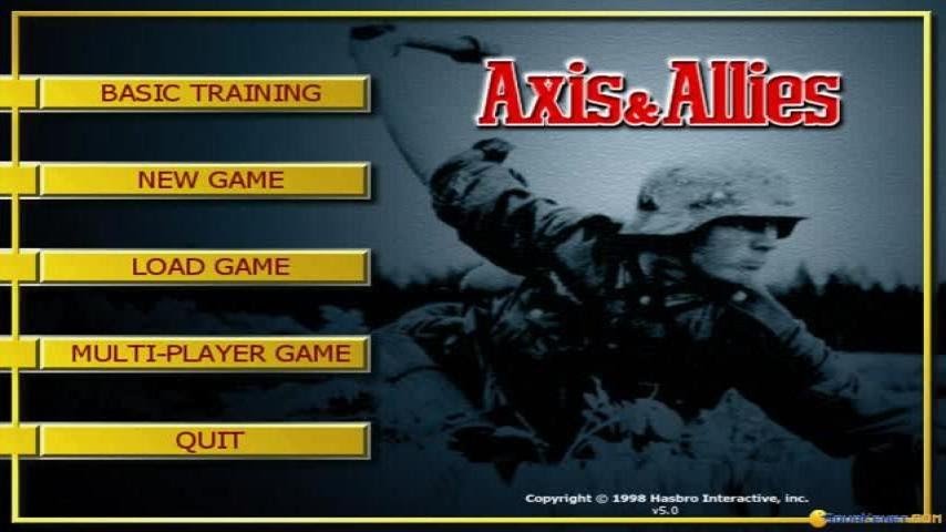 Axis & Allies: Iron Blitz edition gameplay (PC Game, 1999)