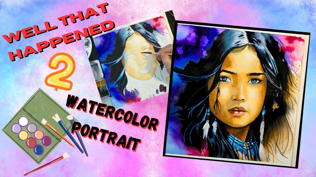 Watercolor Portrait of women Part 2