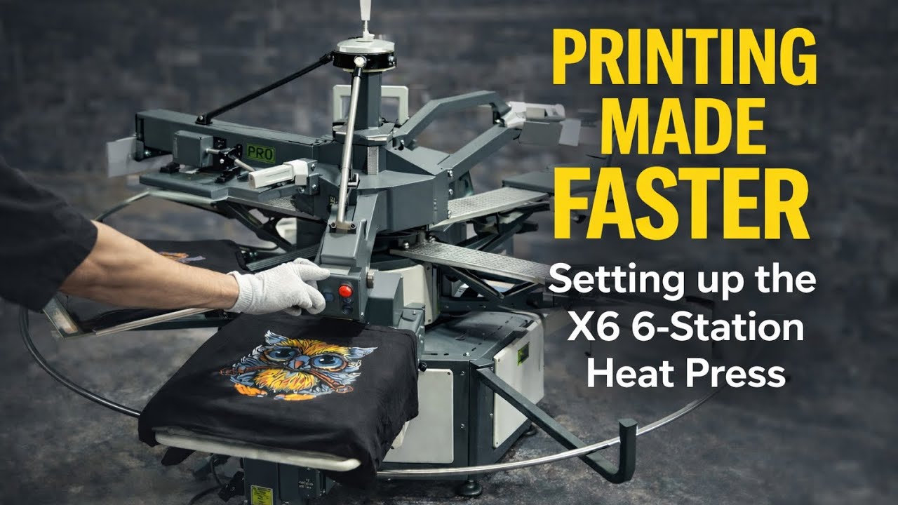 How to Print 450+ T-Shirts/Hour with ONE Person | X6 Auto Feeding & Peeling Heat Press