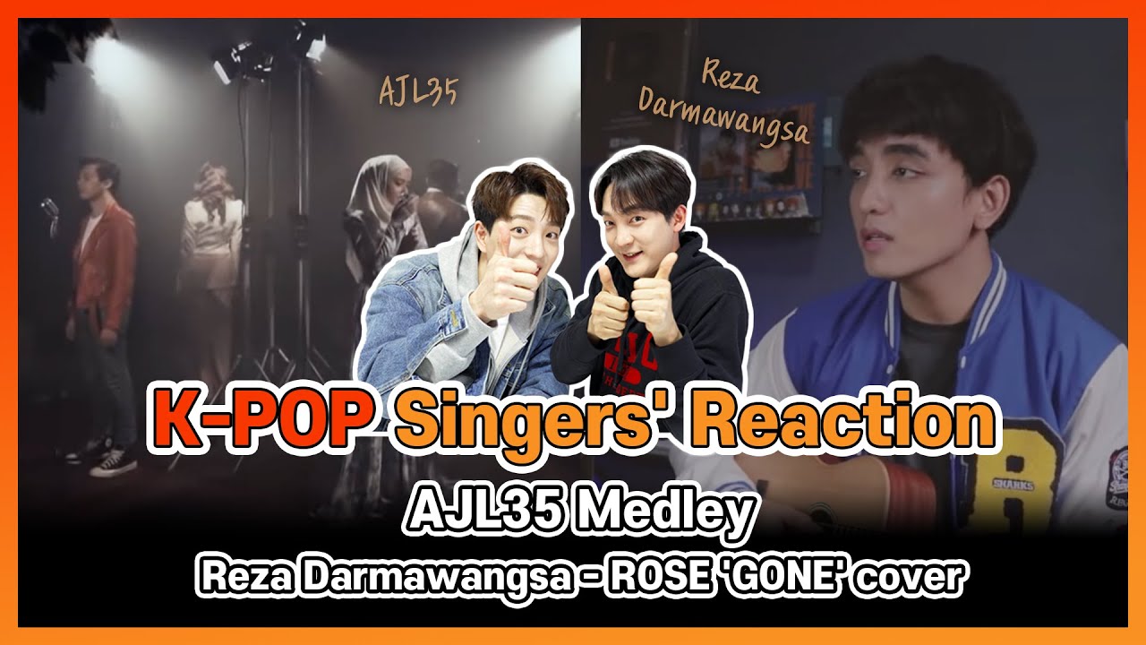 K-Pop singers' reaction AJL35 Medley, Reza Darmawangsa - ROSE 'GONE' | Reaction by Koreans | EP14