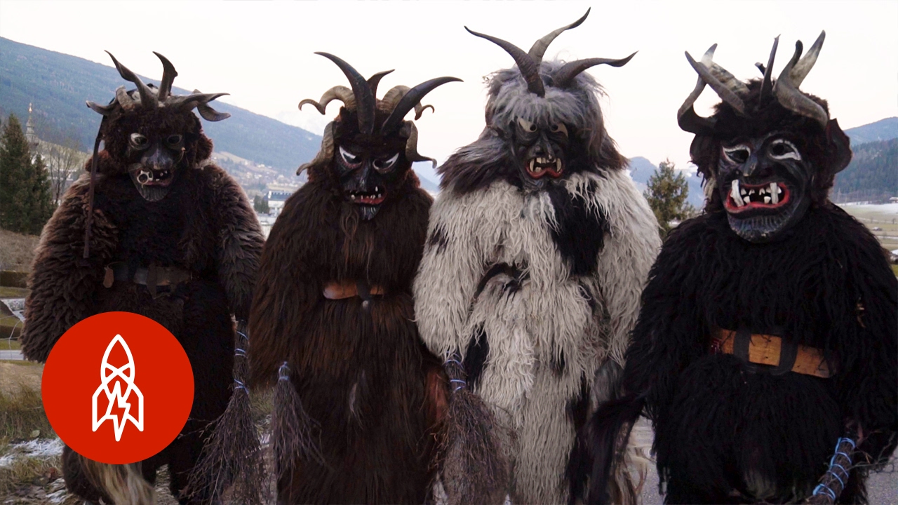 In the Alps, Saint Nick Doesn't Travel Alone