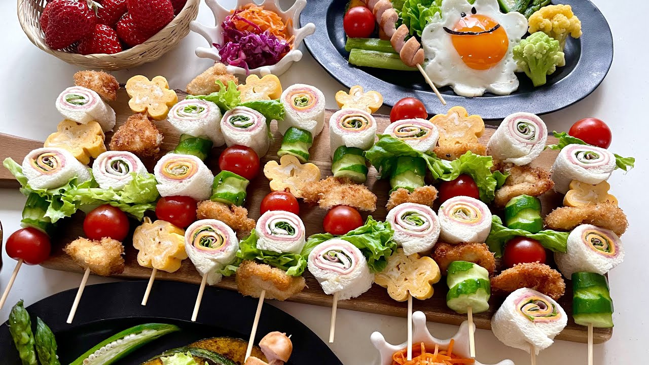 【串刺しサンドイッチ】お花見やパーティーに　片手で食べられる串刺しサンドイッチ