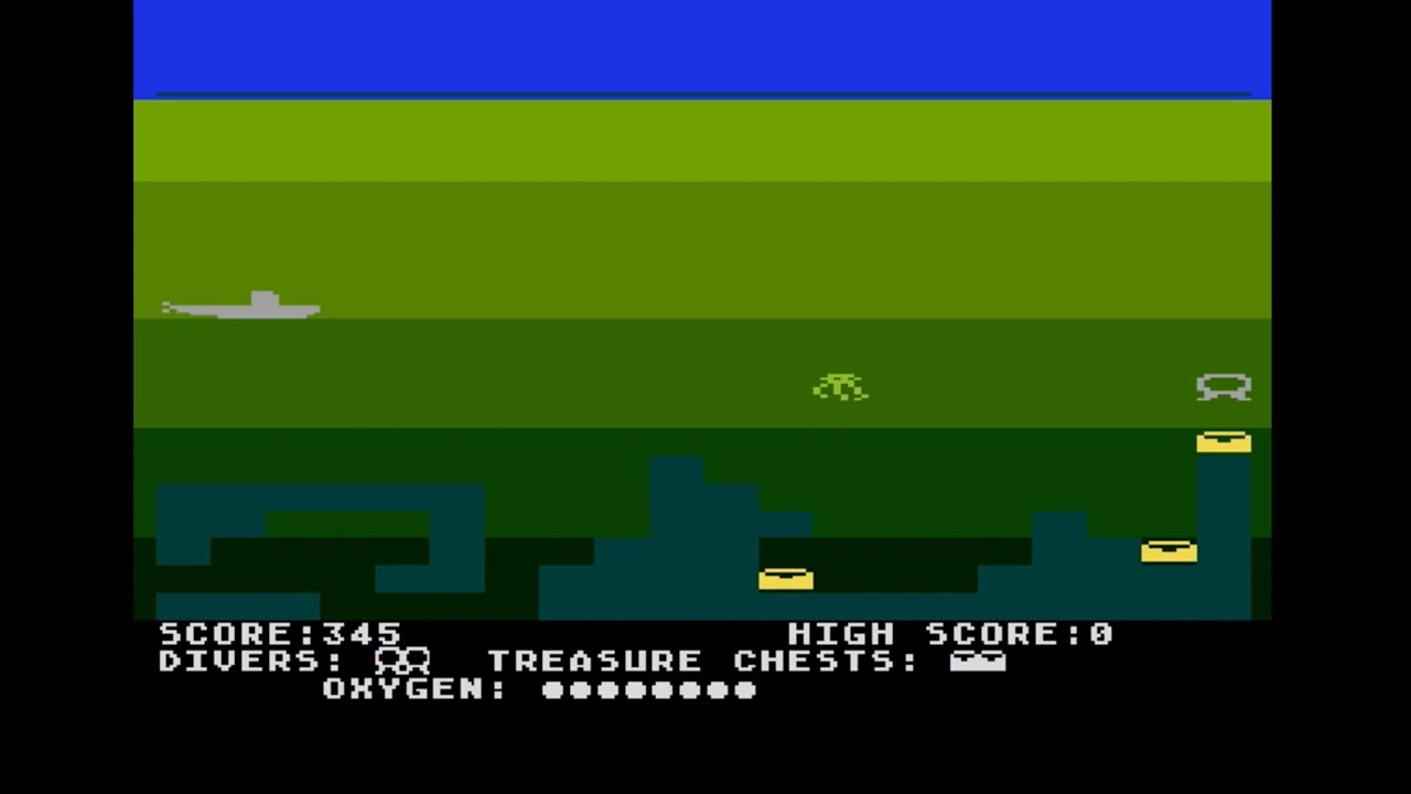 Atari 8-bit:- Diver (BASIC game)