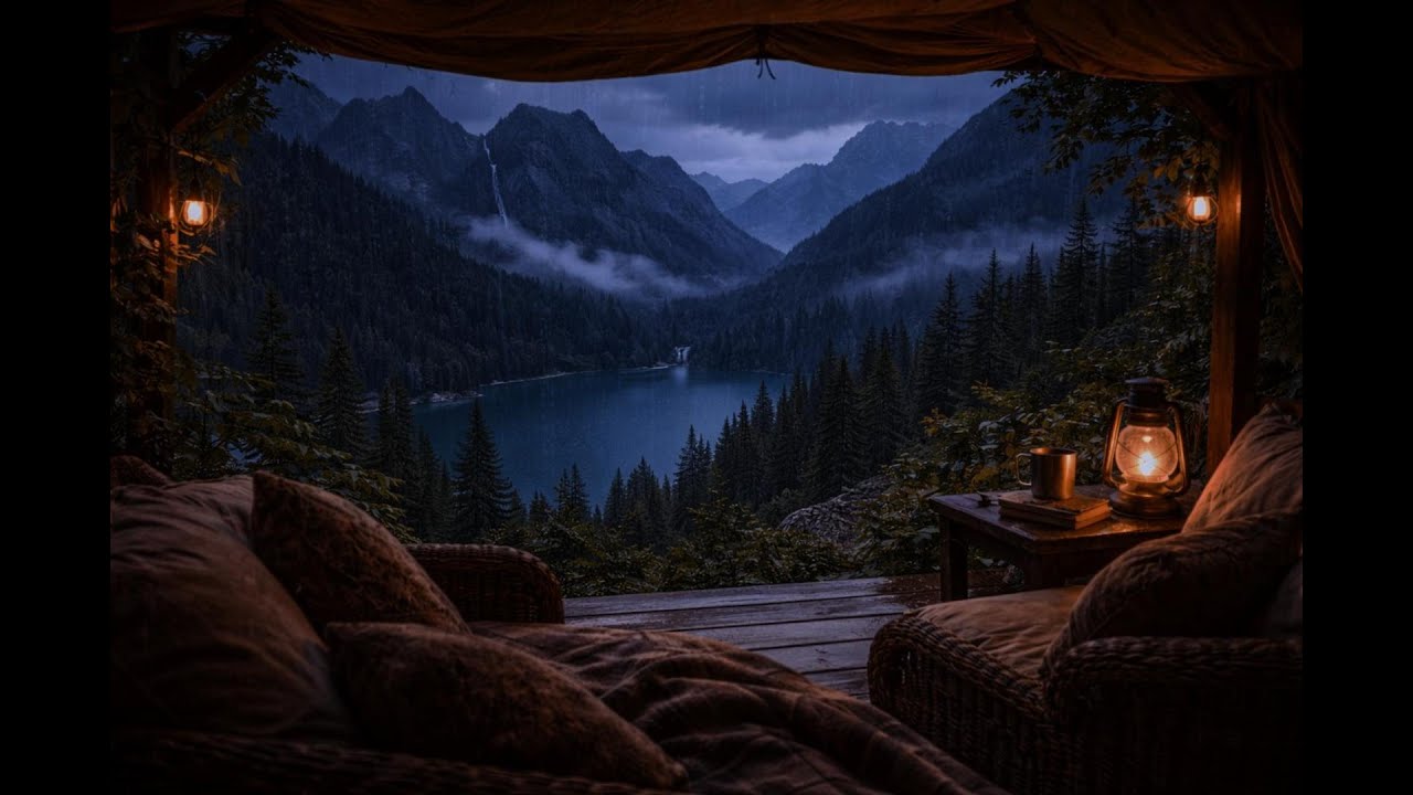 Night Rain Sounds in a Tent 🌧️ ASMR | Calm Camping Vibes for Sleep Fast