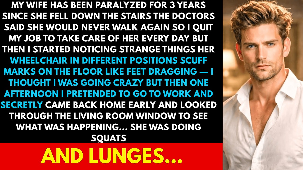 My Wife Has Been Paralyzed For 3 Years, When I Came Home Early And Saw Her Through The Window..