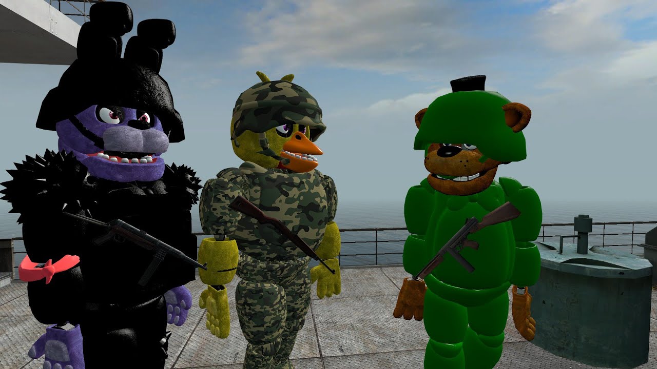 GMOD FNAF | Война ФНАФ, часть 4 «Бонни»