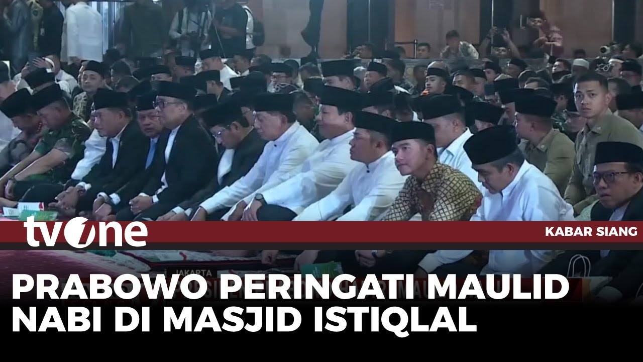 Peringatan Maulid Nabi Muhammad SAW 1447 H di Masjid Istiqlal Dihadiri Presiden Prabowo | tvOne