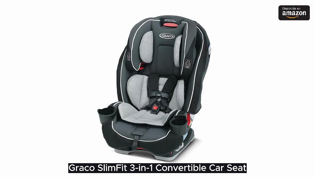 Graco SlimFit 3-in-1 Convertible Car Seat, Ultra-Space-Saving Design, Darcie