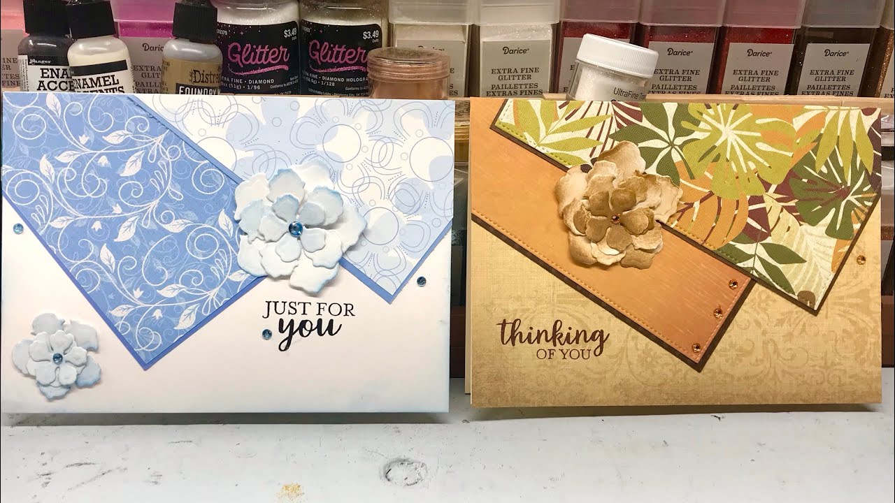 Let’s Make a 5x7 Card - 2 More Cards Using Up Scraps