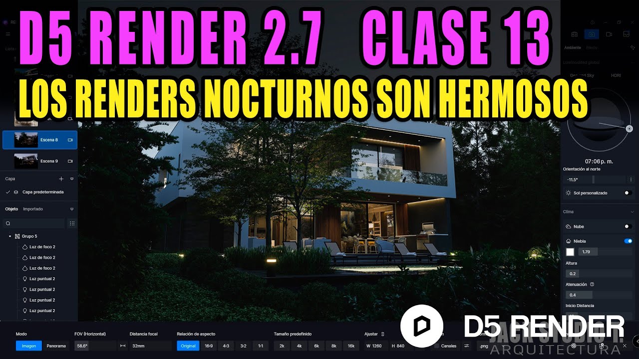 D5 RENDER 2.7 🔴 RENDERS NOCTURNOS 🔥
