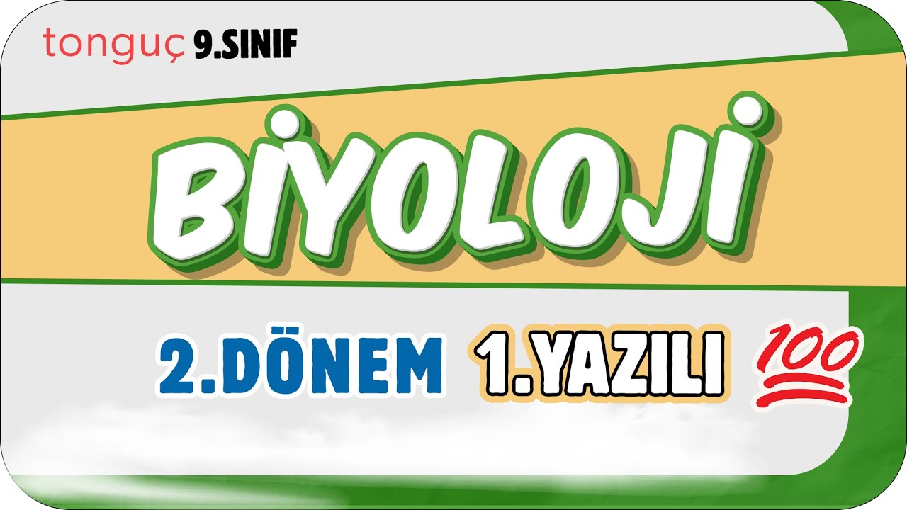9.Sınıf Biyoloji 2.Dönem 1.Yazılıya Hazırlık 📑 #2025
