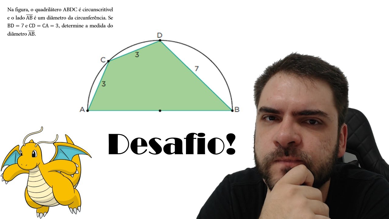 3 soluções para uma questão MUITO interessante de quadrilátero inscritível!